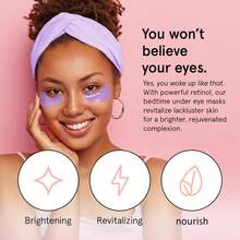 Retinol Eye Masks: Effectively Alleviates Eye Bags & Dark Circles - Hyaluronic Acid Repair Gel Eye Masks - Birthday Gift For Women & Bachelorette Party Favors (Purple/Gold/Pink/Blue - 24 Pairs) - 視黃醛眼部精華 - 查看 3