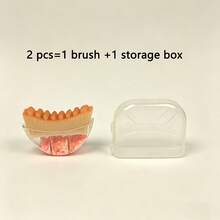 1pc Soft Baby Body Care Brush, Silicone Massage Brush For Newborn Gentle Cleaning, Effective Cradle Cap Removal, Sensitive Skin Friendly, Easy To Clean With No Residue - Multicolor - View 8