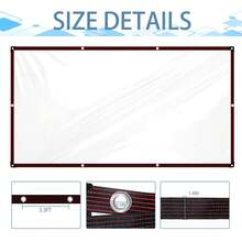 Clear Tarps 8x10 FT Heavy Duty Waterproof, Reinforced Vinyl Tarpaulin With Grommets For Outdoor Patio Enclosure Greenhouse Cover Summer Winter Protection - 8*10 FT - View 5