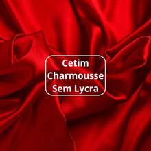 Tecido Cetim Charmousse Sem Elastano Lycra 1,50m De Largura Cetim Branco Vermelho Preto Barato Seda Anti Frizz - Rosa-Pink-55 - Visão 3