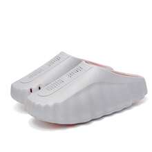 1 paire de sandales de massage unisexes, avec semelle épaisse et respirante. Sandales confortables à enfiler pour la plage ou la douche. Convient pour le printemps, l'été, l'automne, l'hiver, la plage, la salle de bain - Gris Orange - Voir 12