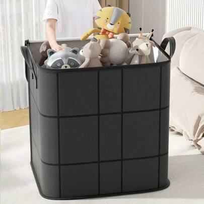 1 Bolsa de almacenamiento negra, bolso de gran capacidad reforzado, bolsa de almacenamiento de armario, bolsa de organización de ropa y edredón, bolsa de almacenamiento de ropa de temporada, bolsa tejida reforzada grande para empacar mantas, edredones y ropa