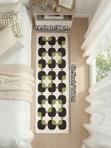 DAJIANG 1pc Striped Pattern Long Kitchen Mat, Suitable For Bathroom, Kitchen, Outdoor, Indoor, Hallway, Bedroom, Living Room, Machine Washable, Easy To Clean, Non-Slip Bottom, Applicable For Bedroom Decor, Japanese & Nordic Style Decor, Bathroom Decor, Outdoor Decor - Multicolor - View 10
