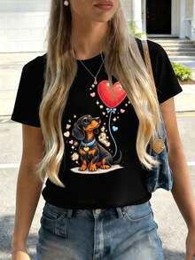 Women T-Shirts - Black - View 2