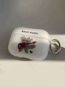 Funda para auriculares con diseño de gato guitarra, compatible con Apple 1/2/Pro/2, nueva cubierta protectora creativa compatible con Apple 3 - Multicolor - Ver 4