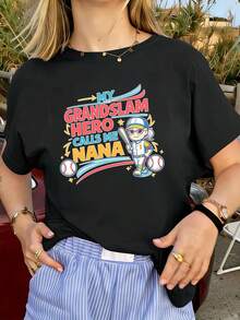 Women T-Shirts - Black - View 1
