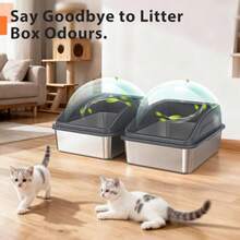 Cat Litter Box - Dark Gray - View 8