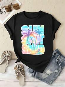 Women T-Shirts - Black - View 2