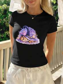 Women T-Shirts - Black - View 1