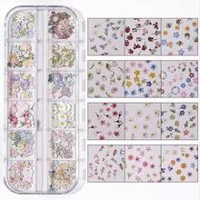 随机款式树脂蝴蝶、花朵、玫瑰、鸢尾花、樱花、雏菊填充装饰品、摇摇杯填充物、情人节礼物DIY用品 - 彩色 - 查看 7