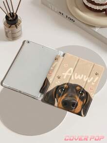 Ốp bảo vệ máy tính bảng họa tiết chó Dachshund, tương thích với iPad Air 8 2026 (11/13 inch), iPad Pro 11 inch (9.7/10.2/10.5/10.9/12.9 inch), thế hệ thứ 10, Galaxy Tab S6 Lite 10.4 inch, Kindle Paperwhite thế hệ thứ 12 (2024), Kindle (thế hệ thứ 11) (2022), mềm mại, chống sốc, chân đế thông minh/tự động bật/tắt màn hình, món quà Giáng sinh tuyệt vời. - Nhiều màu - Xem 4
