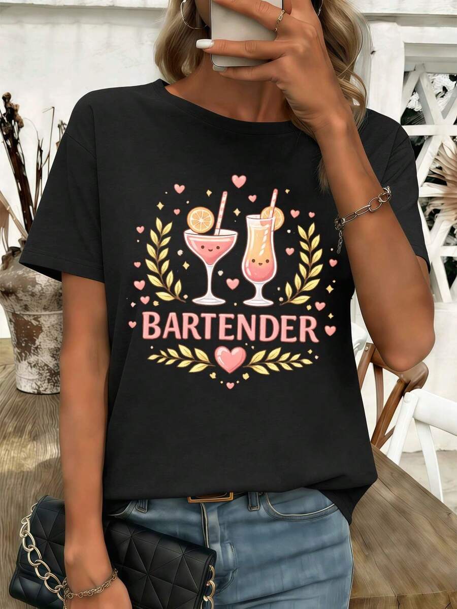Women T-Shirts - Black - View 1