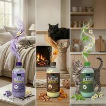 Perlas Aromáticas para Arena de Gato Biodegradables, Control de Olores, Fragancia Premium Sándalo Ámbar, Lavanda Vainilla o Verbena Manzanilla. (2 piezas Lavanda Vainilla) - 3 PIEZAS SURTIDAS - Ver 4
