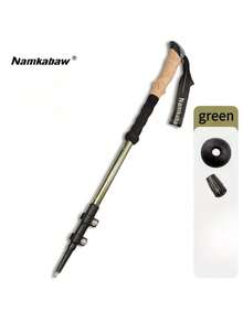 Nordic Style Outdoor Locking Trekking Pole, Durable Adjustable Aluminum Hiking Stick, Unisex Travel Pole, Outdoor Leisure Accessory Equipment Suitable For Hiking, Trekking, Walking, Camping Equipment - Multicolor - View 11
