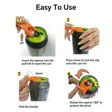 6-Piece Set Of 6-Color Can Openers And Can Lids, Beverage Protection Covers, Suitable For Parties, Barbecues, Camping, And Travel - View 8