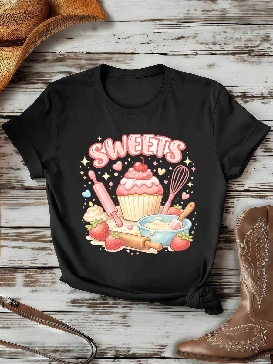 Women T-Shirts - Black - View 1