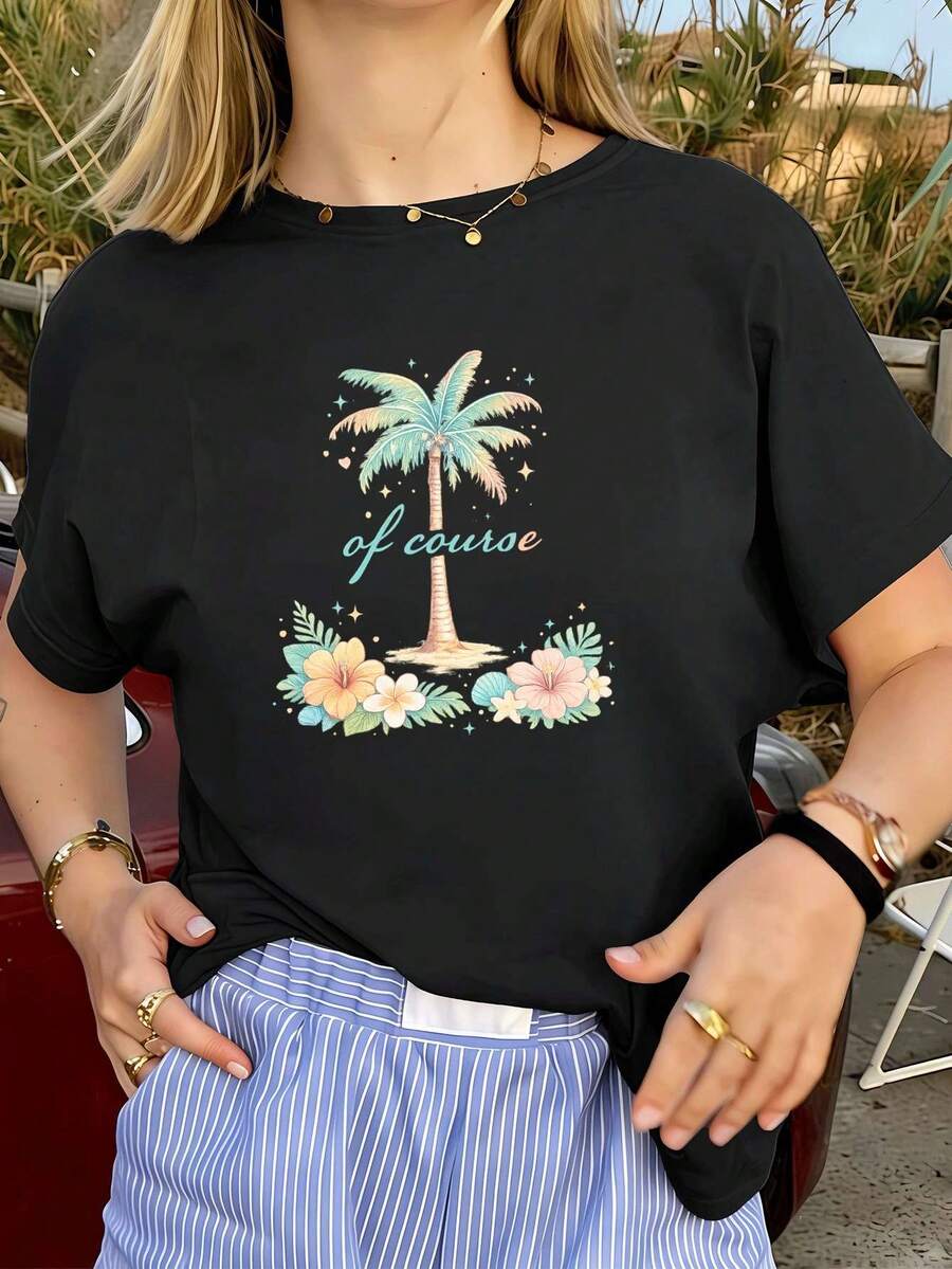 Women T-Shirts - Black - View 1