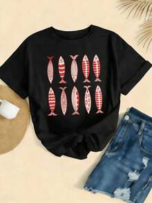 Women T-Shirts - Black - View 2