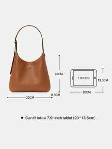 Kate Spade Bolso bandolera pequeño de mujer de la serie KS 454 con correa de cadena - Marrón - Ver 9