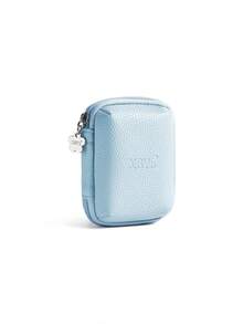 Estuche de cuero EVA para auriculares, cable de datos, cargador, unidad USB, caja protectora rígida U Shield a prueba de golpes y presión; Caja de almacenamiento portátil de cuero de poliuretano de color caramelo resistente a los arañazos y duradera; Estuche protector pequeño para cámara - Azul - Ver 6