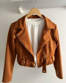 Women's Suede Premium Jacket - Lạc đà - Xem 1