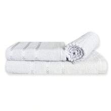 Show Towel Complete 3-Piece Bath Towel Set, 100% Cotton, Soft, High Absorbency, Quick-Drying, Premium Quality - White - Putih - View 8
