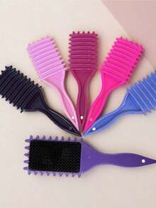 Multifunctional Curling Comb For Curly, Frizzy, And Straight Hair - Color Aleatorio - Ver 5