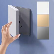 1 cái nắp đậy công tắc treo tường tự dính bằng nhựa bảo vệ ổ cắm loại 86 tấm chắn phích cắm điện cho phòng tắm - Nhiều màu - Xem 9