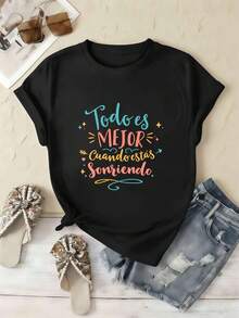 Women T-Shirts - Black - View 2