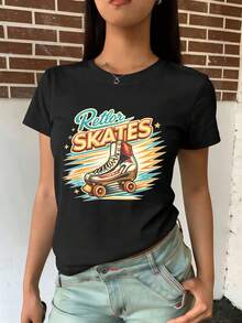 Women T-Shirts - Black - View 2