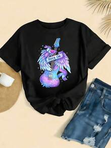 Women T-Shirts - Black - View 2