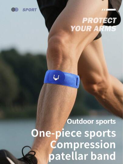 1pc Adjustable Patellar Tendon Knee Strap, Suitable For Running, Hiking, Basketball, Fitness And Other Sports