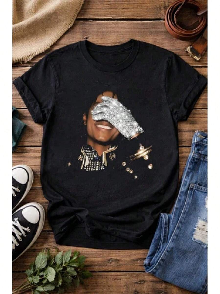 Women T-Shirts - Black - View 1
