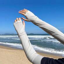 3 Pairs Summer Thin Breathable UV Protection Arm Sleeves, Outdoor Sports Cycling Running Fishing Driving Sweat-Absorbing Arm Warmers Unisex - Sunscreen Arm Sleeves - View 7