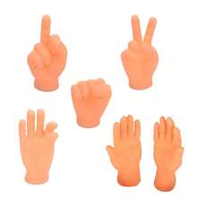 Cat Fun Toy Small Gloves Cat Finger Sleeve Mini Hand Model Silicone Small Gloves Cat Massage Tools Pet Cat Toy Gift - Multicolor - View 13