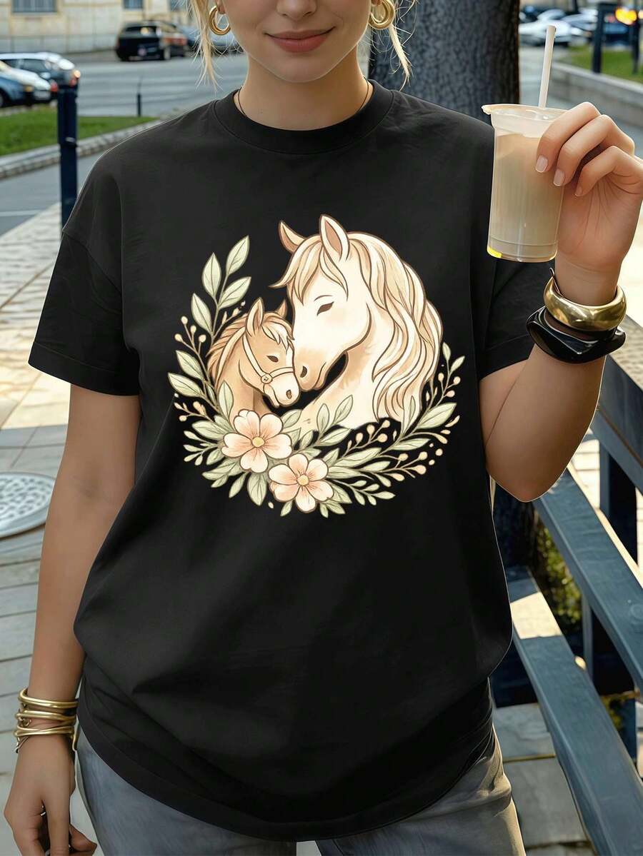Women T-Shirts - Black - View 1