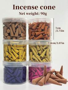 90g 塔形線香錐，沉香、茉莉、薰衣草、梔子花、玫瑰、桂花，高品質原材製成，無添加，持久留香，舒緩心靈，去除室內異味，絕佳禮物 - 優質香錐 - 查看 4