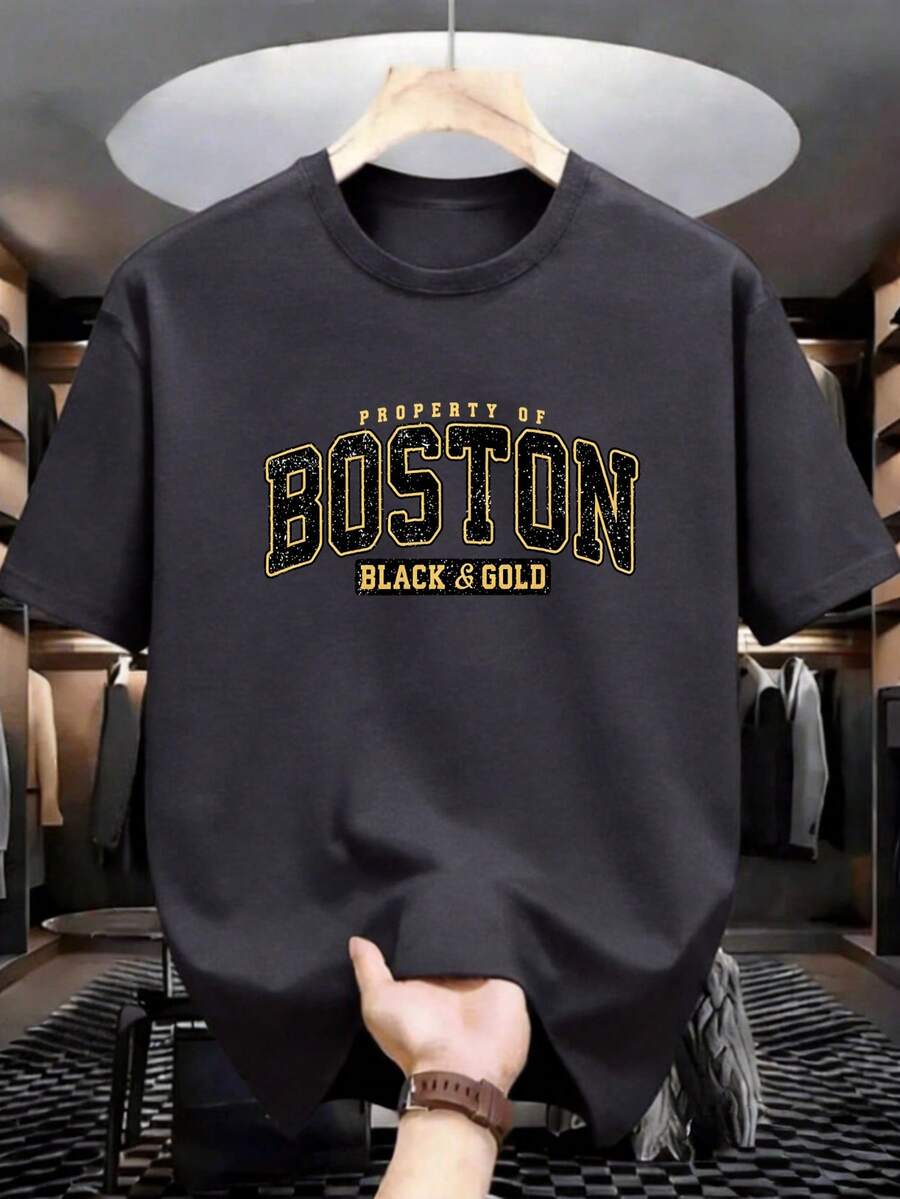 Summer Men's Crew Neck T-Shirts Gym Leisure Vacation High Quality Men's Shirts Fashion Prints Y2K Men's Clothing Festival Sweatshirt Men's Sets Men's Gifts Local Mexico - 深灰色 - 查看 1