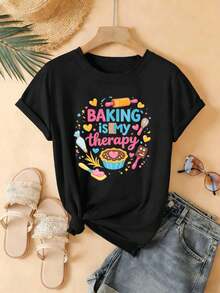 Women T-Shirts - Black - View 2