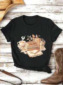 Women T-Shirts - Black - View 2