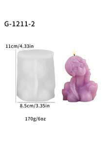 1 khuôn silicon làm nến hình bé gái dễ thương - A-trắng - Xem 9