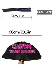 5/10/20PC Personalized Custom Name Folding Fan,, Vintage Aesthetic Dance Accessory For Summer Party, Unique Bridal Shower & Wedding Favor Gift, - Multicolor - View 6
