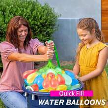 111/1332pcs Water Balloons Quick Fill Water For Pools, Fighting, Water Companions, Water Balloons For Outdoor Family, Friends, Backyard Summer Splash - Multicolor - View 5