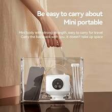 Portable Ceiling Fan, LED Ceiling Fan, Can Be Installed Anywhere. 3600mAh Battery, USB-Rechargeable Fan With Remote Control, 4 Speed Settings, Timer Function And Detachable Design, Suitable For Bedrooms, Outdoor Travel And Camping. - Multicolor - View 6