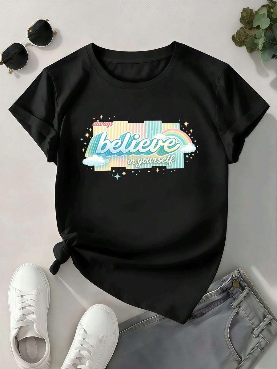 Women T-Shirts - Black - View 1