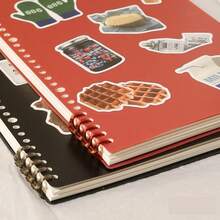 Cuaderno de hojas sueltas, página recargable, planificador diario, suministros escolares de oficina, papelería, bolígrafo de gel bonito, escritura para estudiantes, carcasa bonita a5 - Reflii en blanco - Ver 6