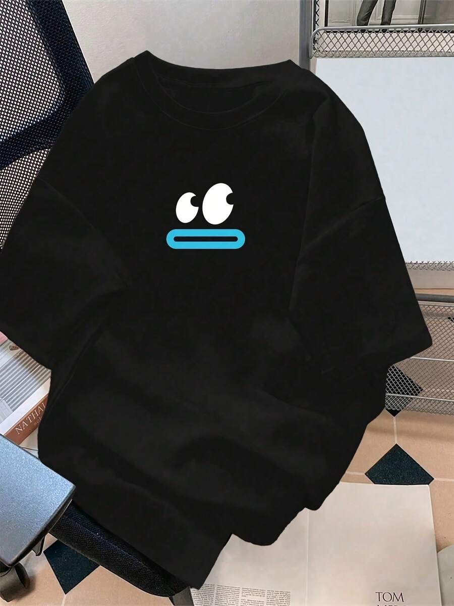 Dam-T-shirts - Svart - Visa 1