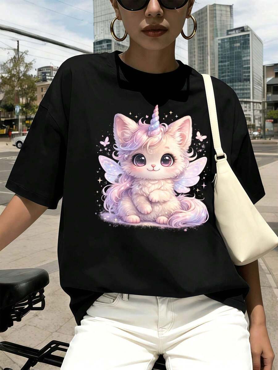 Women T-Shirts - Black - View 1
