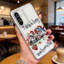 Phone Case - Soft TPU Clear Case With Glitter Watermelon Design, Compatible With Samsung Galaxy A56 A36 A26 A17 A07 A35 A55 A06 A05S A34 A25 A05 A14 A24 A54 A15 A73 A53 A13 A23 A33 A52 A72 4G 5G - 樣式 1 - 查看 4