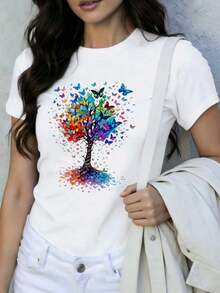 Women T-Shirts - White - View 1